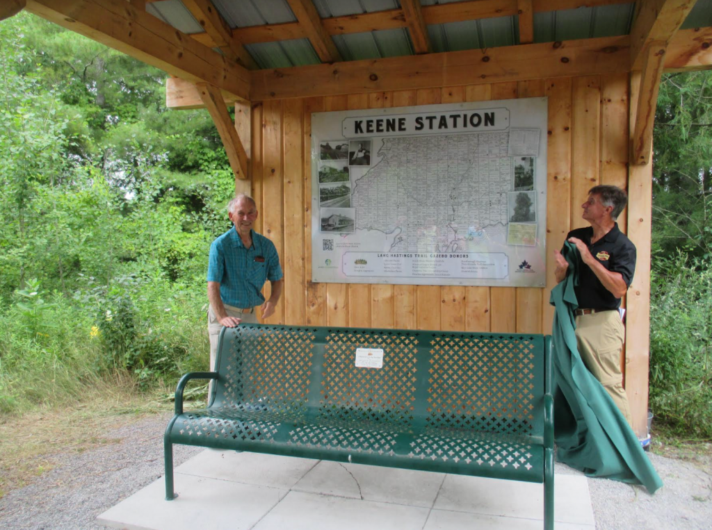  Barry Diceman and Joe Taylor smile as they unveil our brand new historical plaque